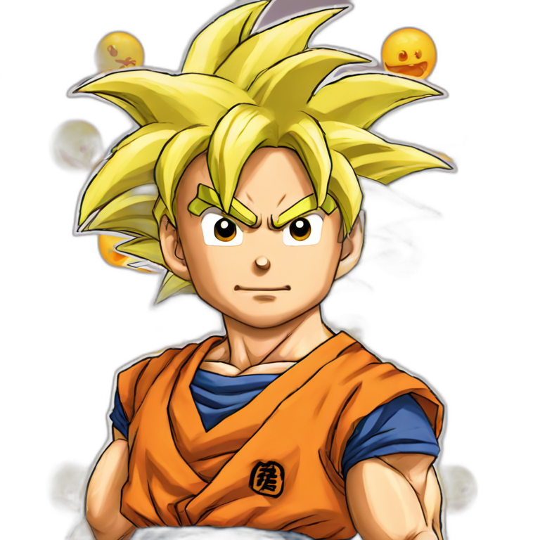 son goku dragon ball z syper sayain 2 | AI Emoji Generator