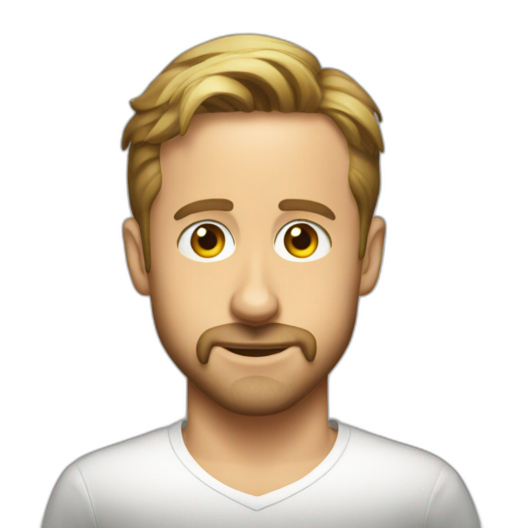 Ryan Gosling is listening I'm just Ken | AI Emoji Generator