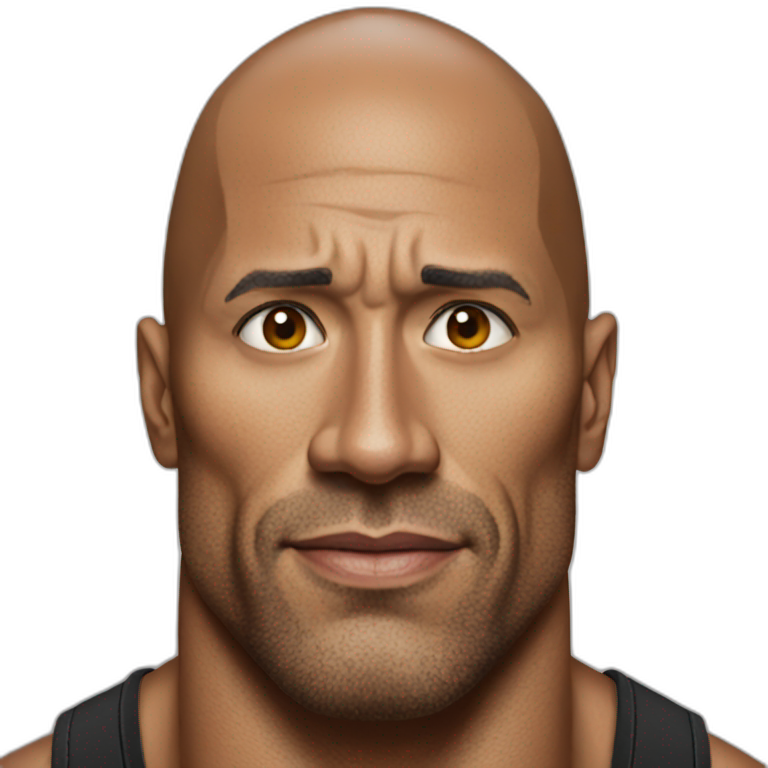 the rock AI Emoji Generator