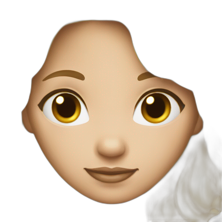 Blond-brown hair girl red wear working | AI Emoji Generator