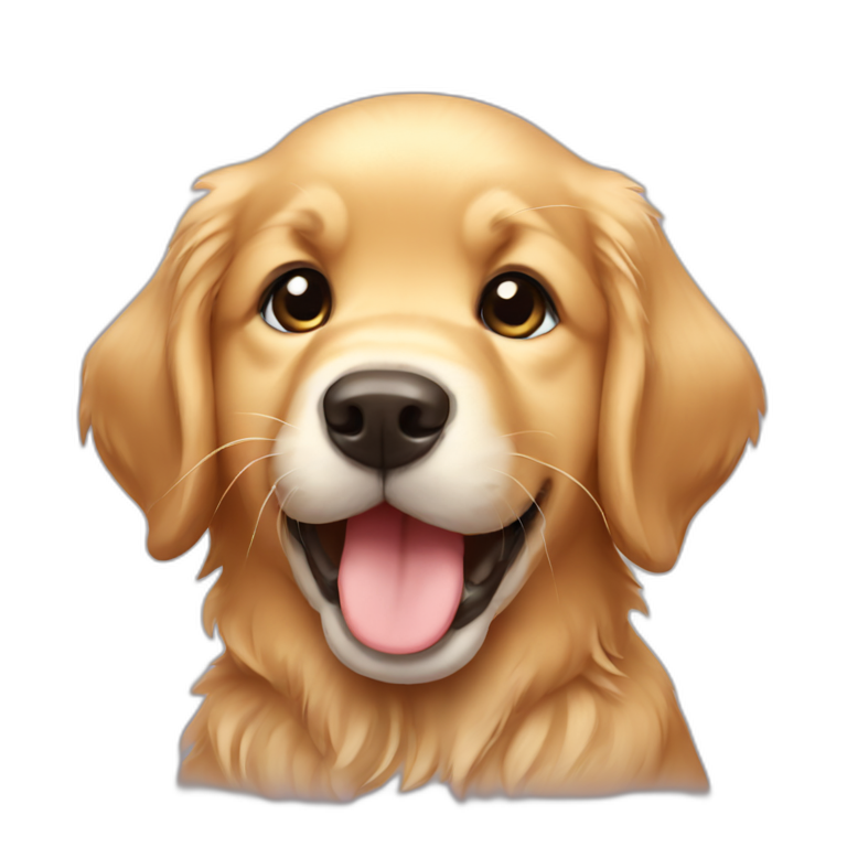 golden retriever puppy | AI Emoji Generator