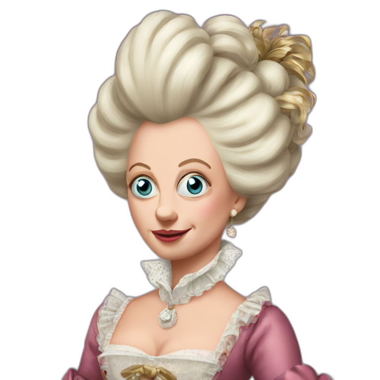 desperately crying Marie Antoinette | AI Emoji Generator