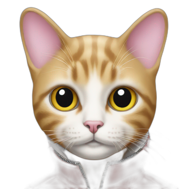 Balenciaga fashionable cat | AI Emoji Generator