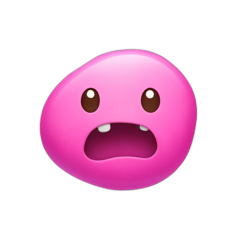 happy blob with white earphones | AI Emoji Generator