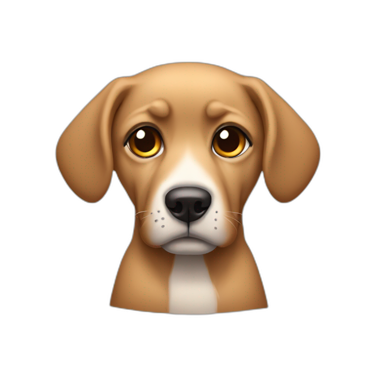 carita de perrito triste AI Emoji Generator