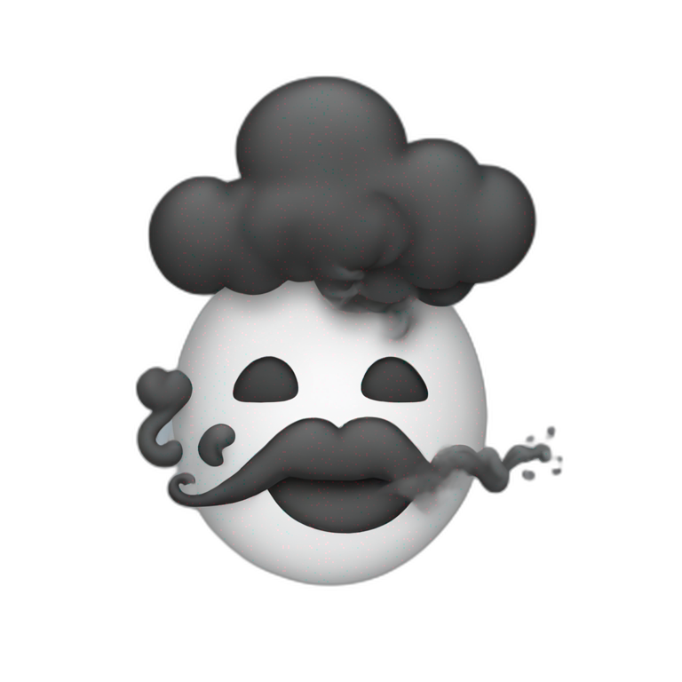 Skull red smoke | AI Emoji Generator