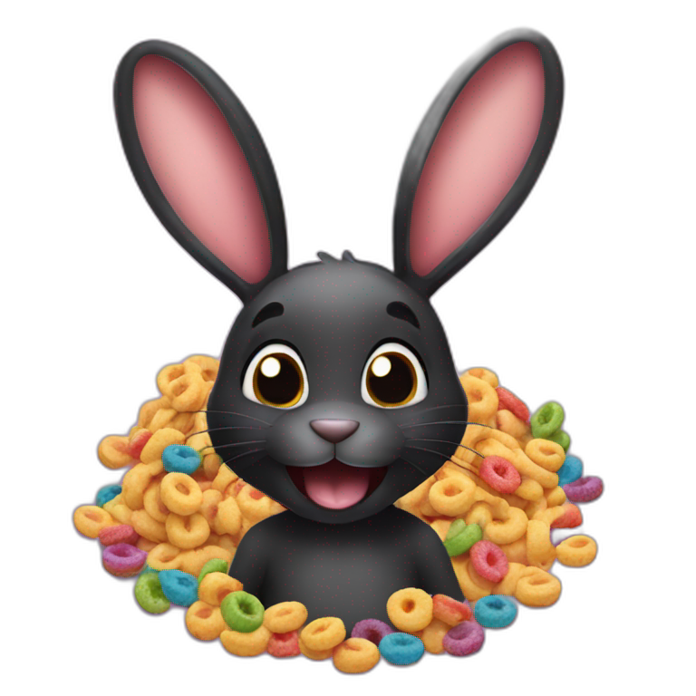 black rabbit | AI Emoji Generator