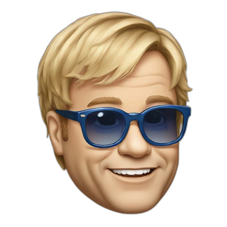 Elton John | AI Emoji Generator