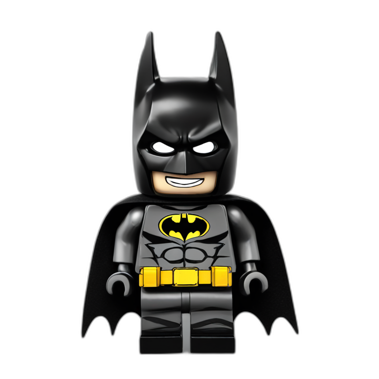 Lego batman hitting the griddy | AI Emoji Generator