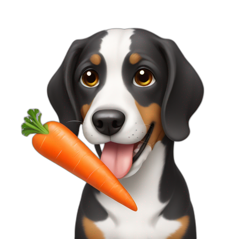 Rabbit eating carrot | AI Emoji Generator