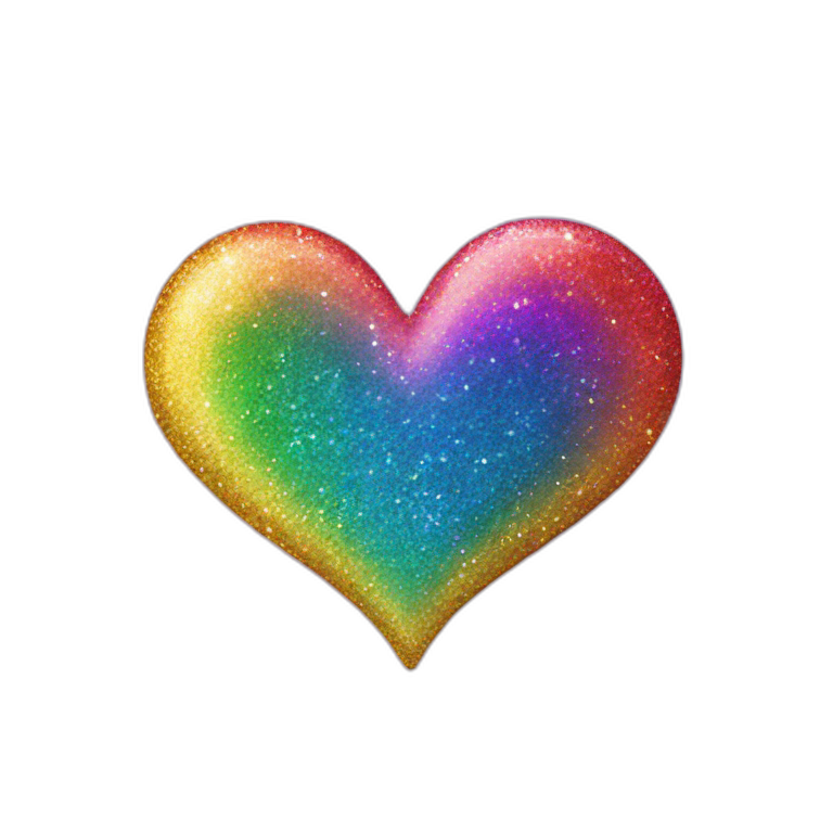 glitter rainbow | AI Emoji Generator