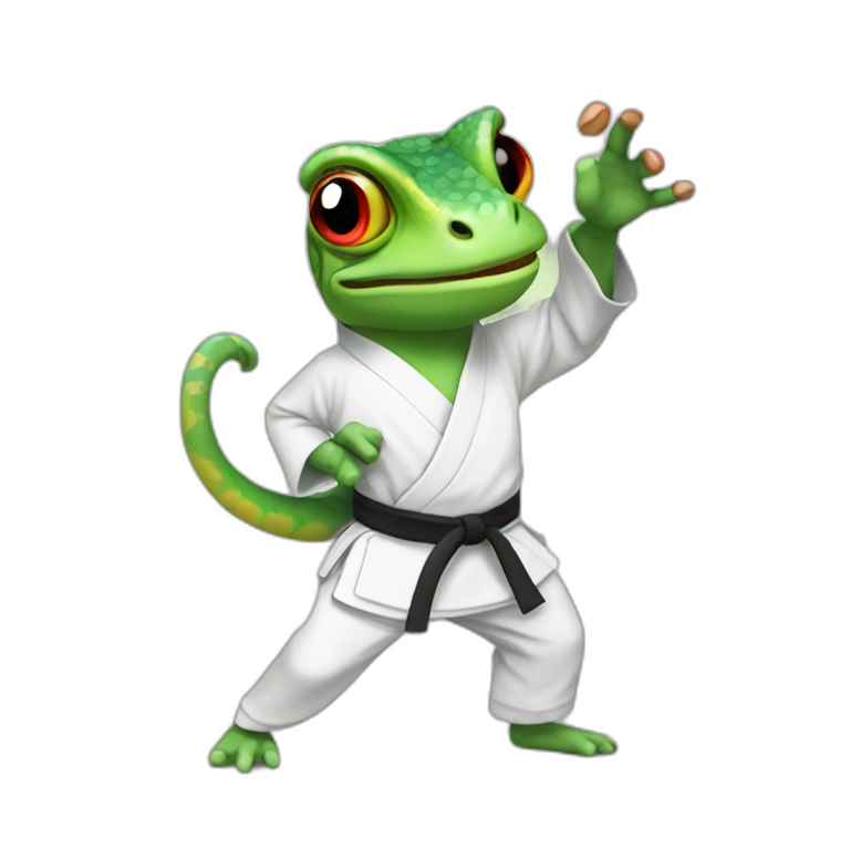 the green balt and karate kimono | AI Emoji Generator