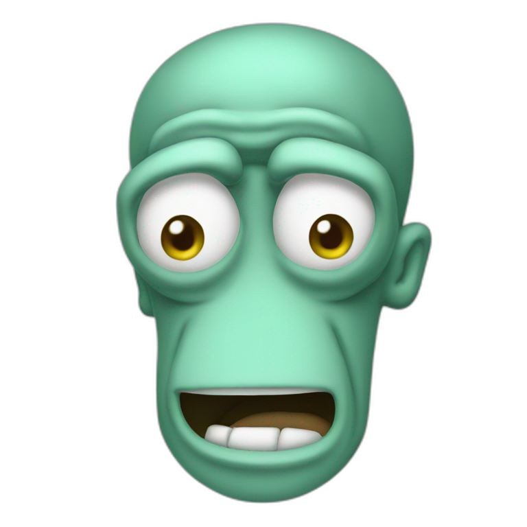 Squidward Tentacles SpongeBob | AI Emoji Generator