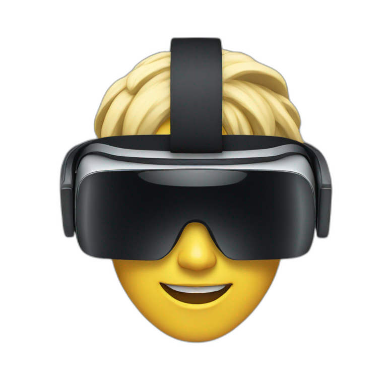 VR headset Pixel Art World in the eye | AI Emoji Generator