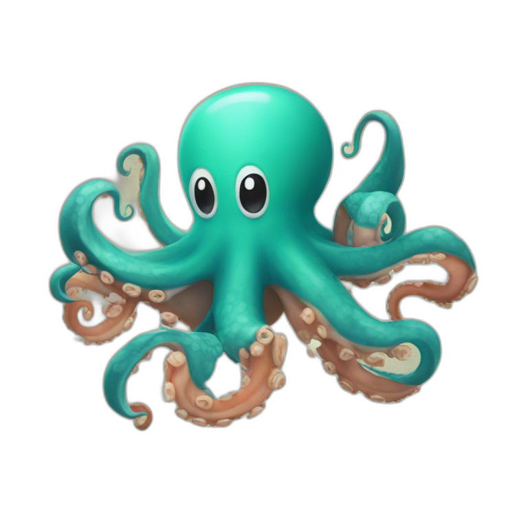 A man morphing into an octopus | AI Emoji Generator