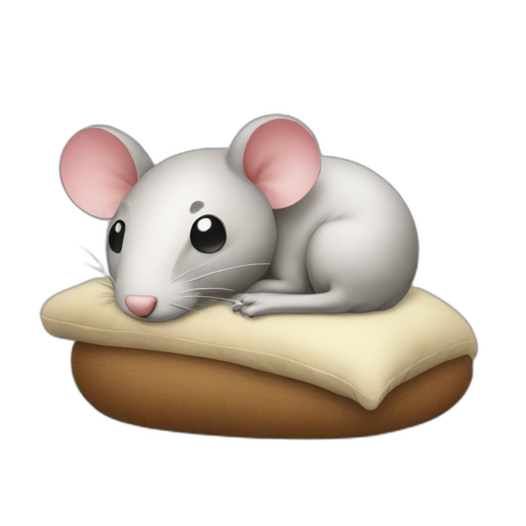 a rat with a nightcap and candle | AI Emoji Generator