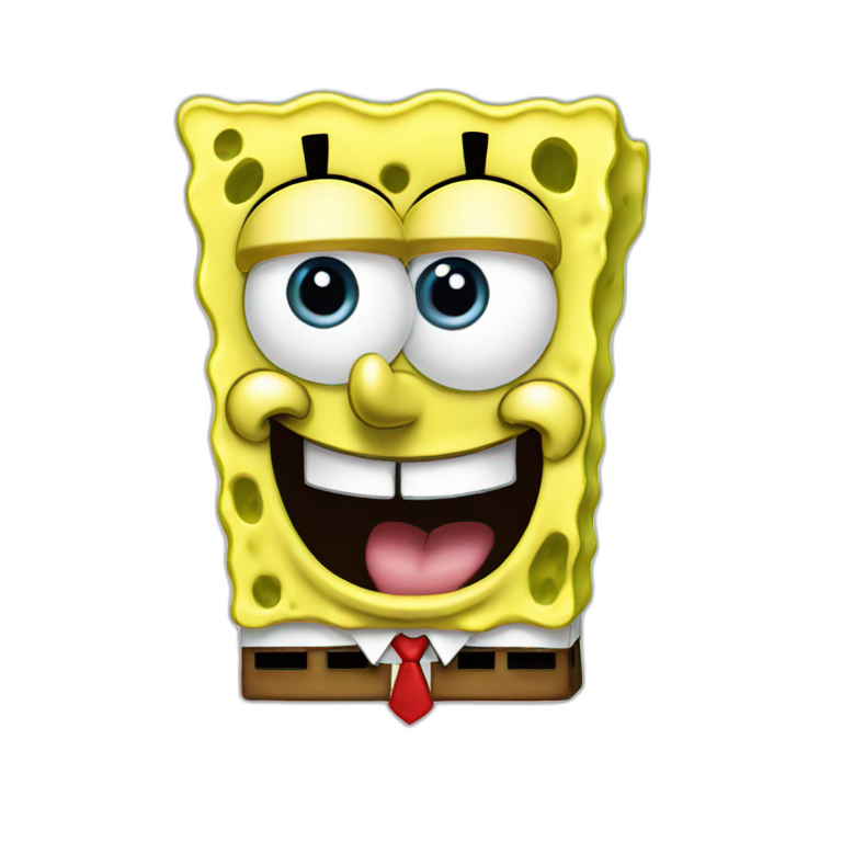 spongebob squarepants but as a nerd | AI Emoji Generator