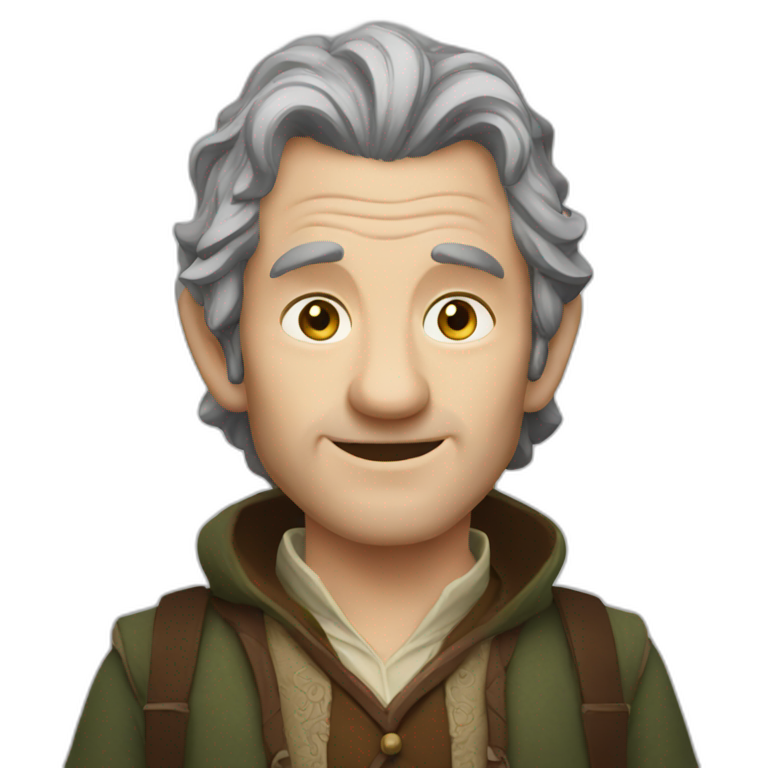 Hobbit bilbo discjockey | AI Emoji Generator