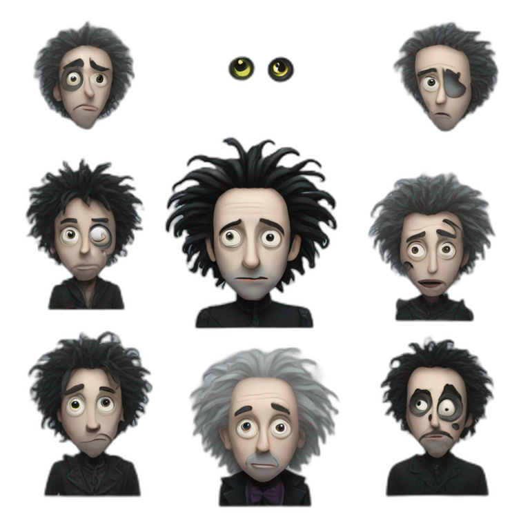 Tim Burton AI Emoji Generator