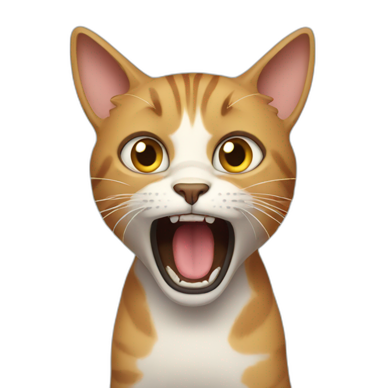 scared cat | AI Emoji Generator