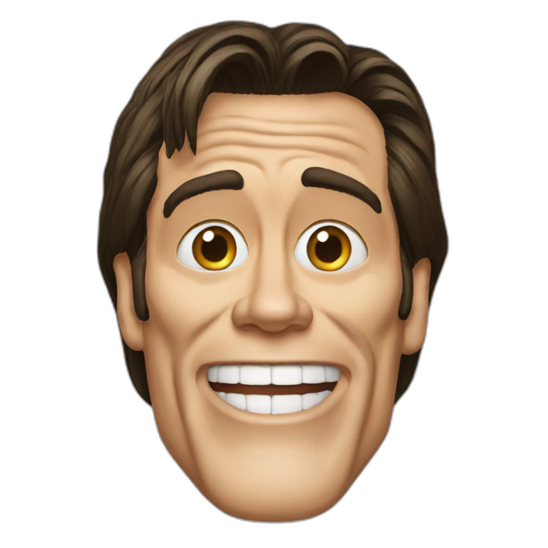 jim carrey from the movie the mask wearing cat ears | AI Emoji Generator