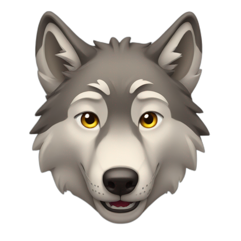 Dog winking | AI Emoji Generator