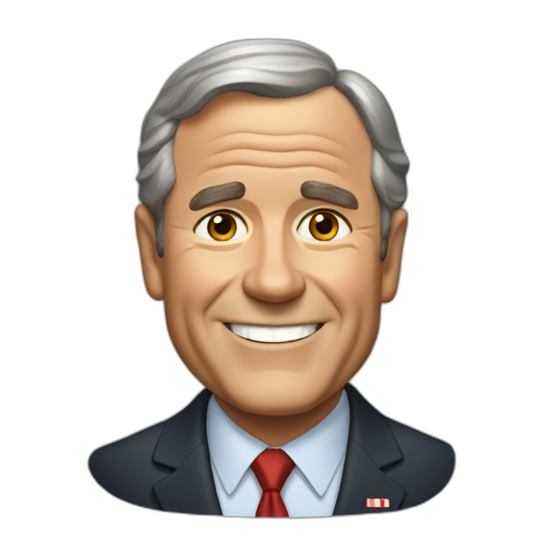 anime George W. Bush | AI Emoji Generator