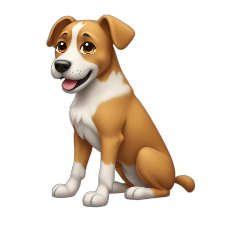 A dog without legs | AI Emoji Generator