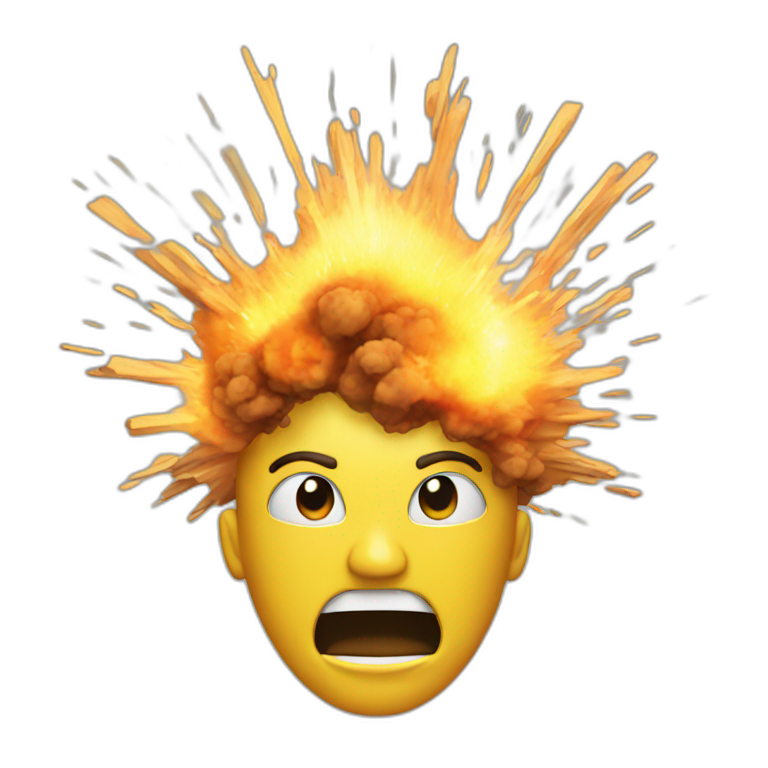 Exploding like animation | AI Emoji Generator