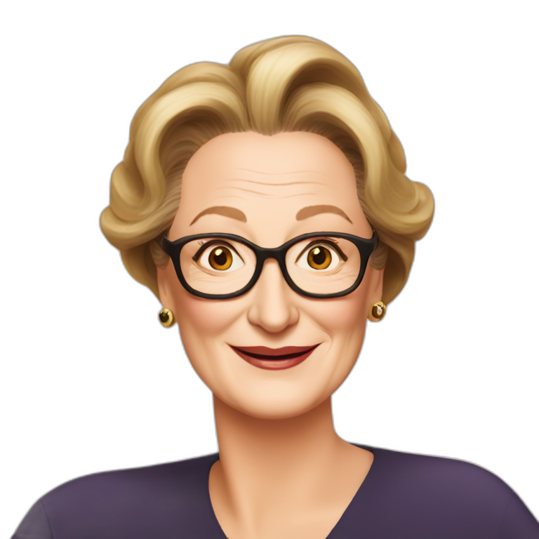 meryl streep | AI Emoji Generator