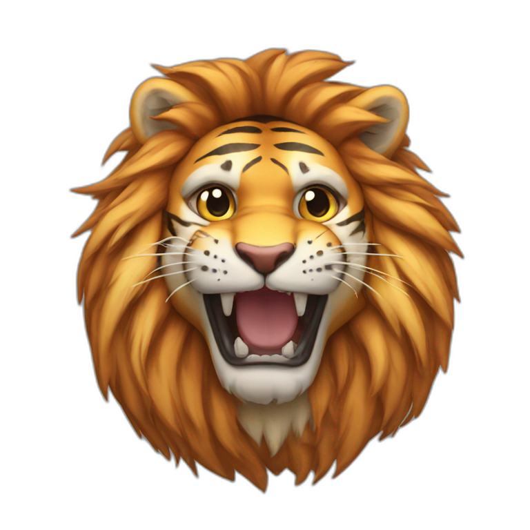 Lion Rhino tiger wolf giraffe zebra elephant unicorn | AI Emoji Generator