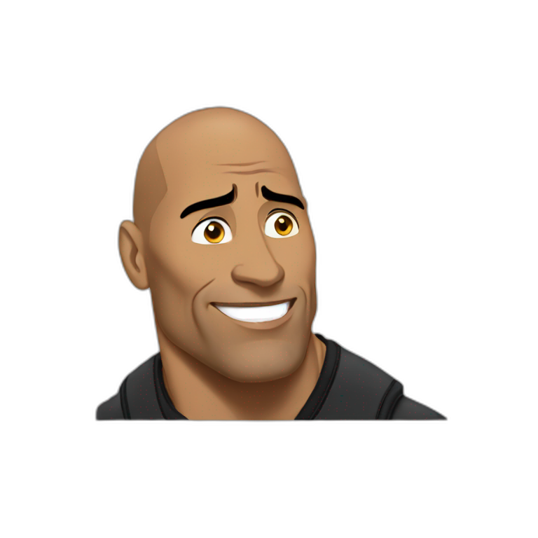 The rock eyes meme | AI Emoji Generator