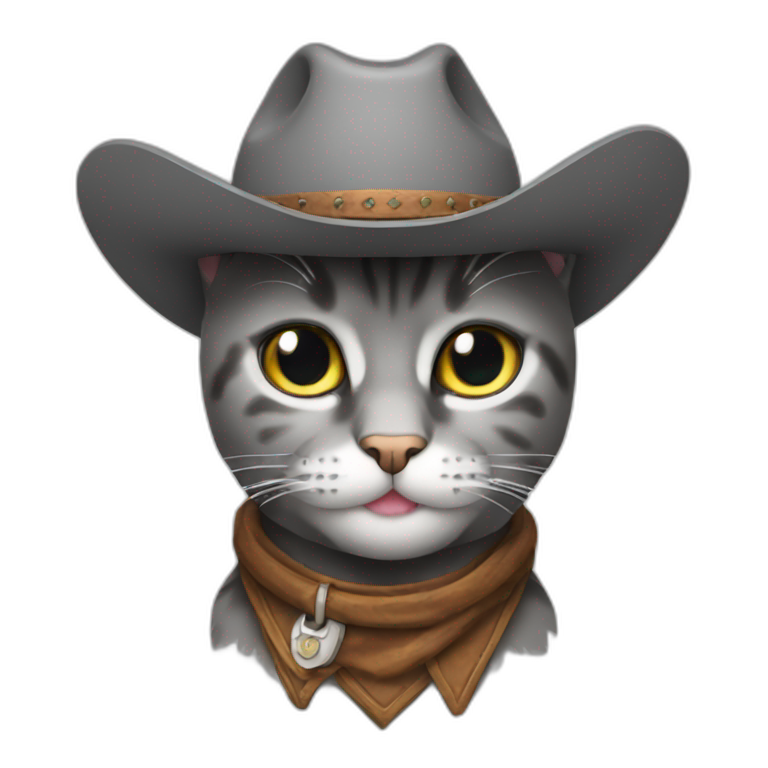 Cowboy Cat | AI Emoji Generator