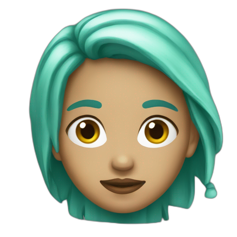 Teal heart | AI Emoji Generator