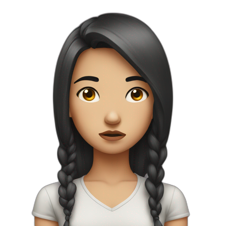 Sulking woman cross arm | AI Emoji Generator