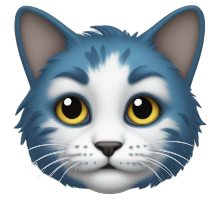 A Realistic Smurf That Is Mixed With A Cat Ai Emoji Generator