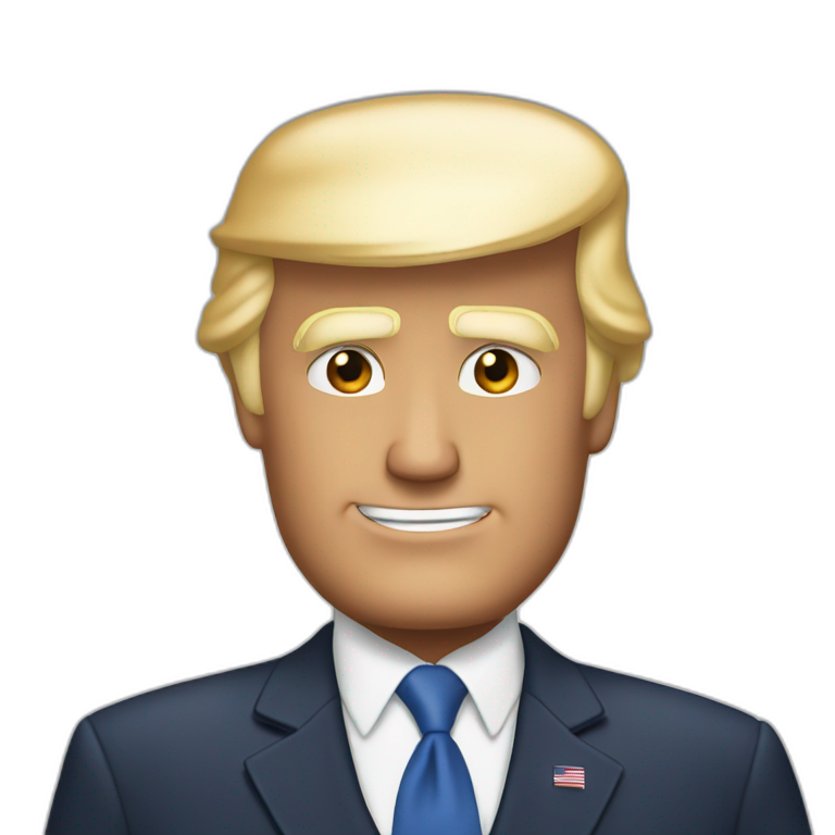 Joe Biden is kissing Donald Trump | AI Emoji Generator