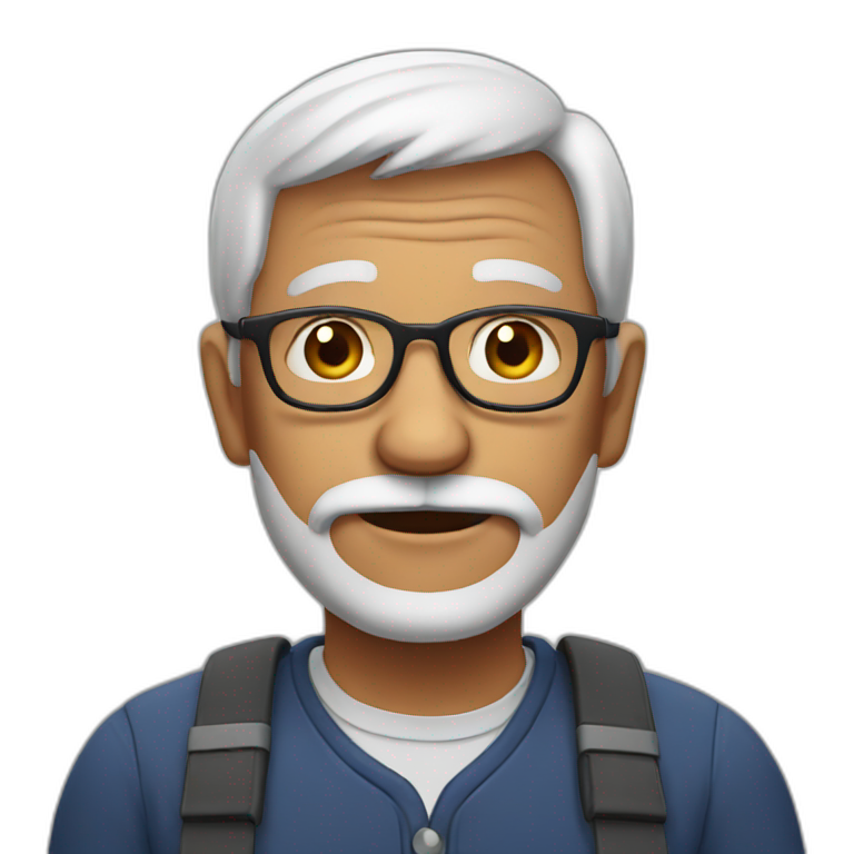 muscular grandfather | AI Emoji Generator