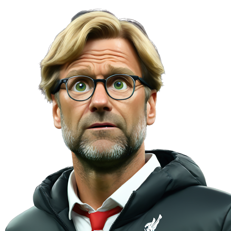 Klopp dizzy head | AI Emoji Generator