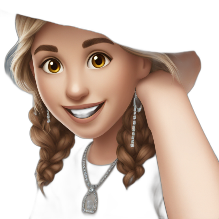 Dark Skin Girl With Jewelry Ai Emoji Generator 7156