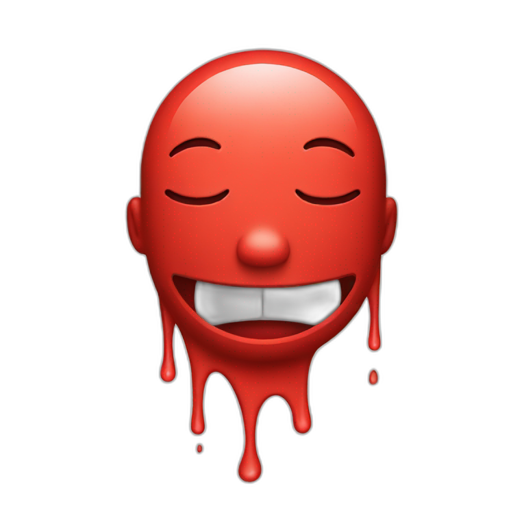 sad smiley red  AI Emoji Generator