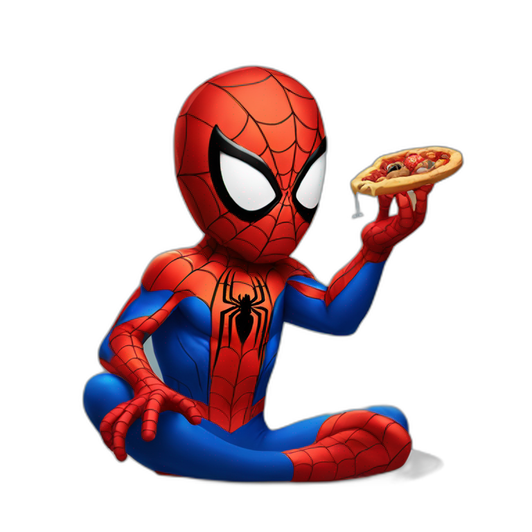 Spiderman eating burrito | AI Emoji Generator