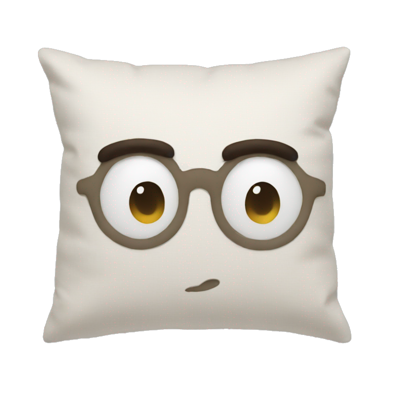 comfy pillow on white | AI Emoji Generator