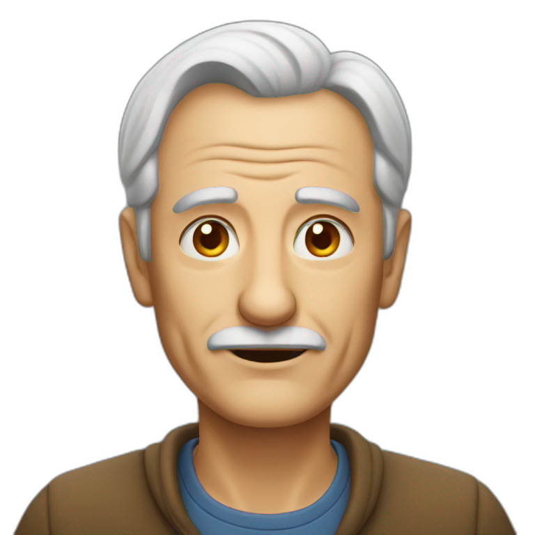 One eyed Middle aged man | AI Emoji Generator