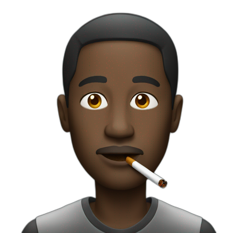 Smoking man | AI Emoji Generator