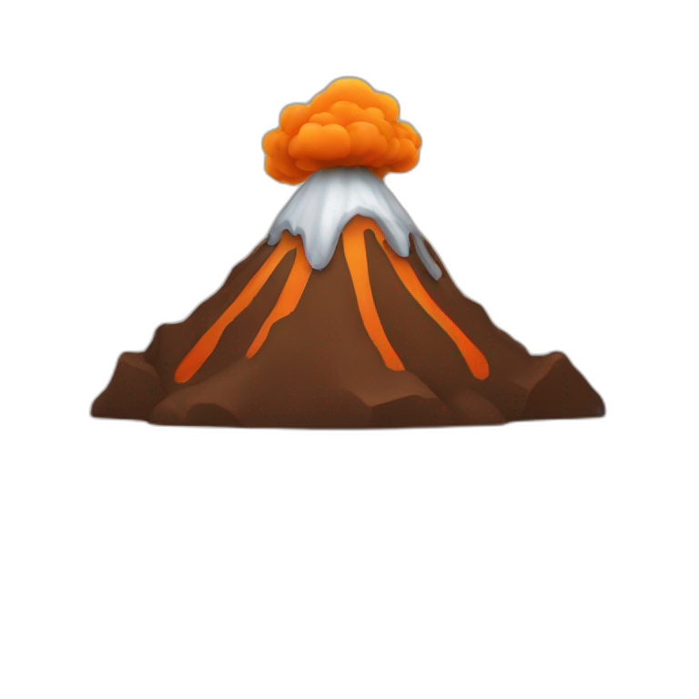 Volcano erupting | AI Emoji Generator