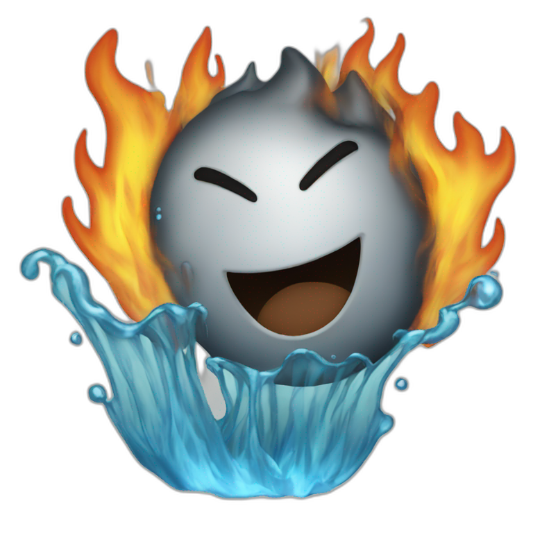 fire and water | AI Emoji Generator