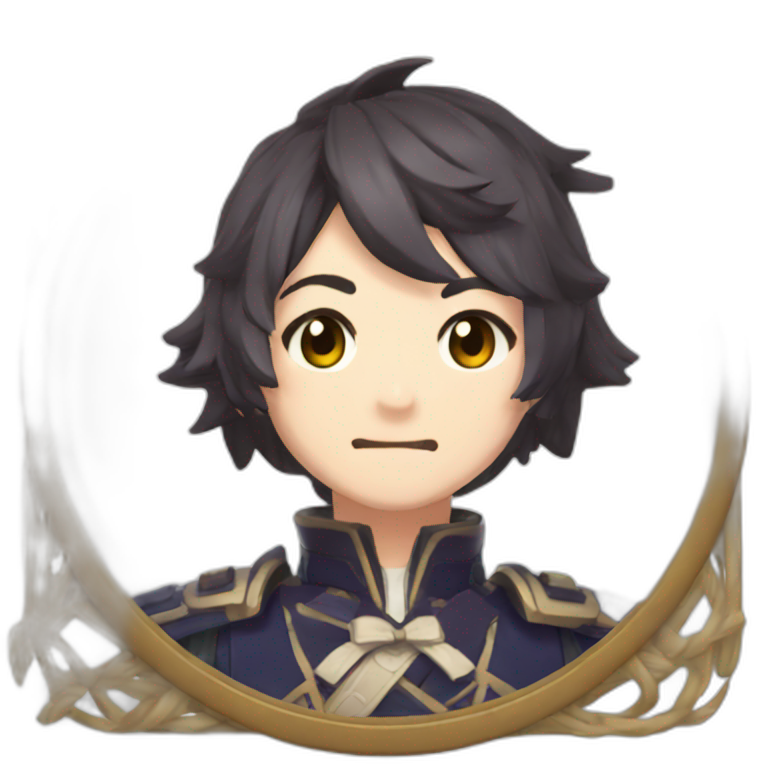 Genshin Impact Xiao sleeps | AI Emoji Generator