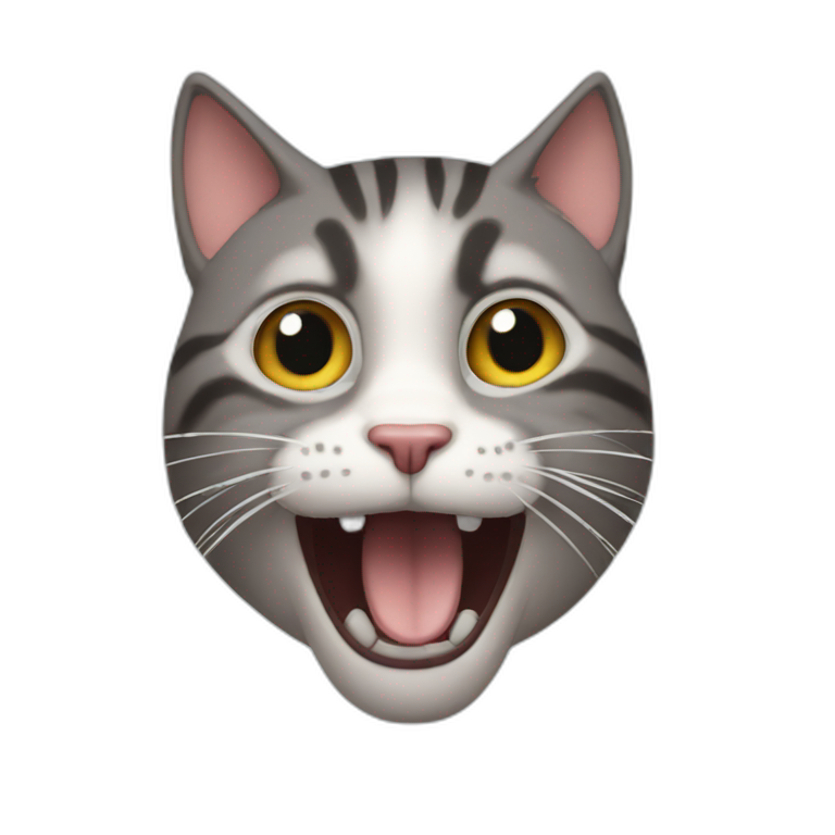 Shh I'm mewing | AI Emoji Generator