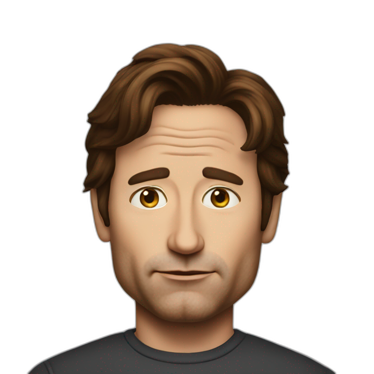 david duchovny with cross-eyed hyperrealistic | AI Emoji Generator